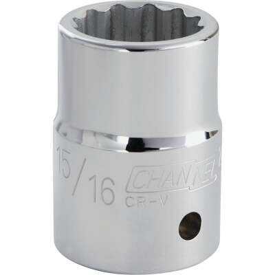 Channellock 3/4 In. Drive 15/16 In. 12-Point Shallow Standard Socket