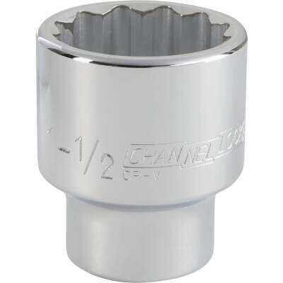 Channellock 3/4 In. Drive 1-1/2 In. 12-Point Shallow Standard Socket